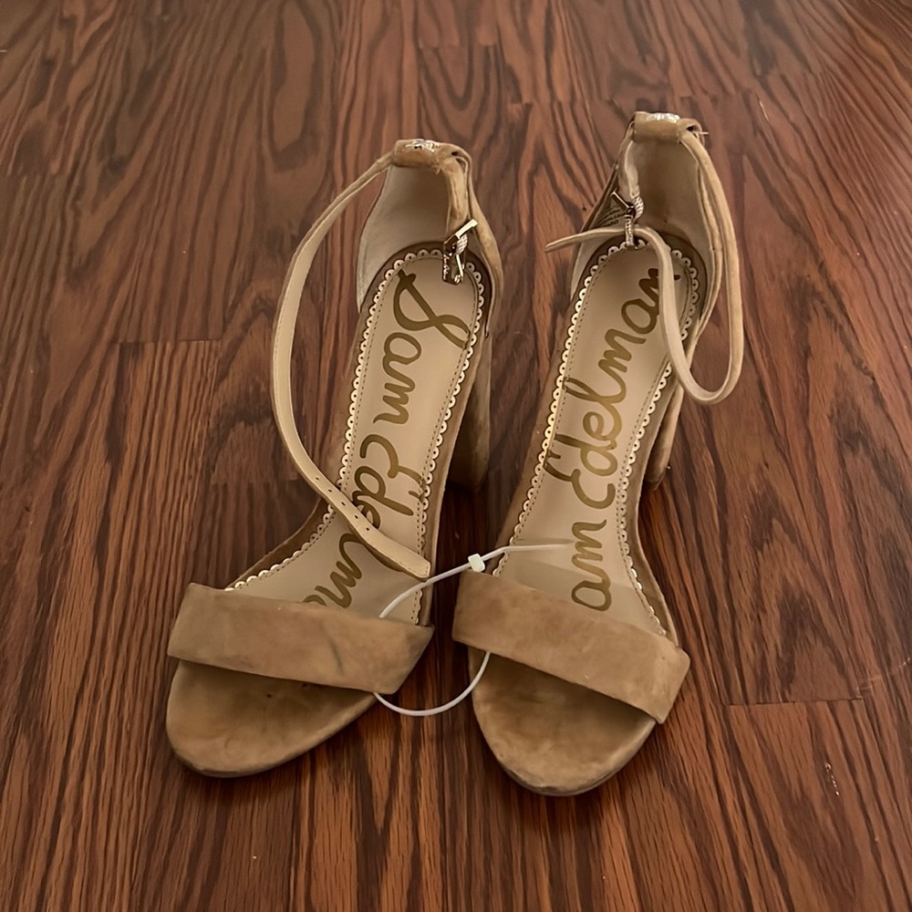 Sam Edelman suede block heel